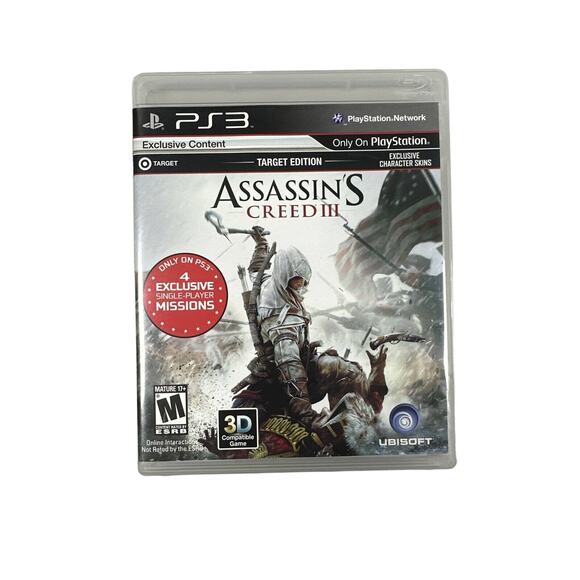 Assassin's Creed III PlayStation 3 PS3 w/MANUAL | Authentic, CIB, Tested - Picture 1 of 3